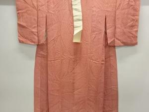 アンティーク　疋田模様単衣長襦袢